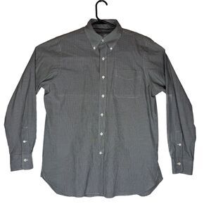 Polo Ralph Lauren Mens Medium Long Sleeve Plaid Button Down 100% Cotton Stretch